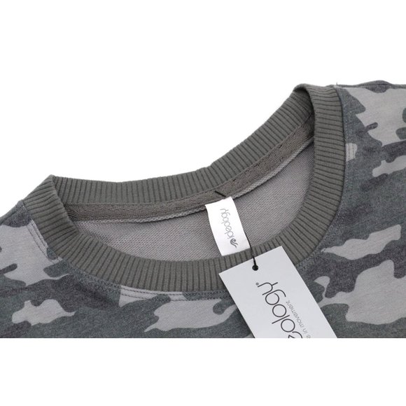 Ideology Women's Gray Camo Pullover Sweatshirt Athleic Fitness Sweater Size M - Picture 3 of 11